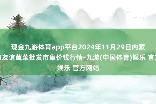 现金九游体育app平台2024年11月29日内蒙包头市友谊蔬菜批发市集价钱行情-九游(中国体育)娱乐 官方网站