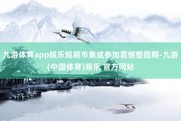 九游体育app娱乐短期市集或参加震憾整固期-九游(中国体育)娱乐 官方网站